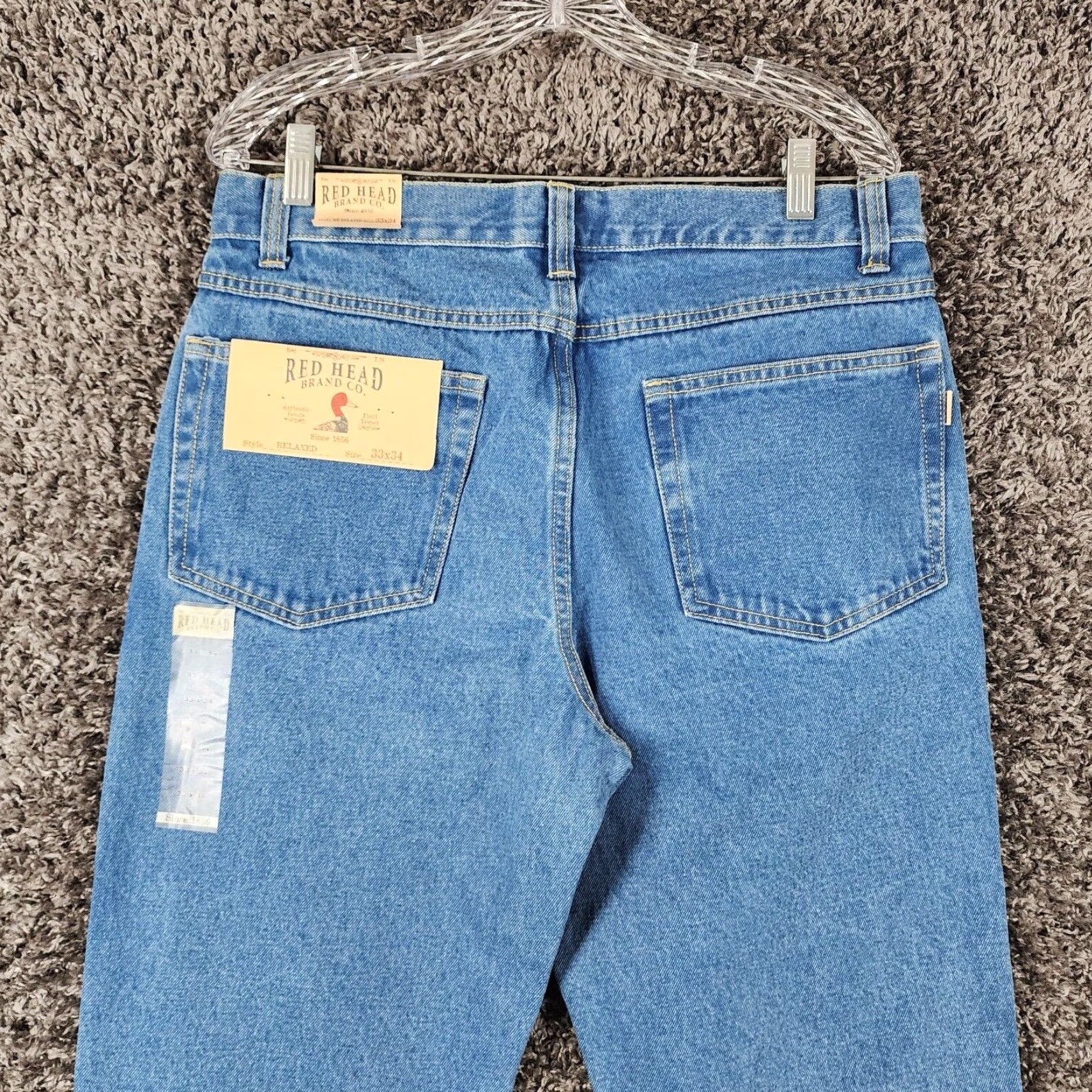Vintage REDHEAD Relaxed Straight Leg Jeans Mens Size 33x34 Blue Size US 33 - 5 Thumbnail
