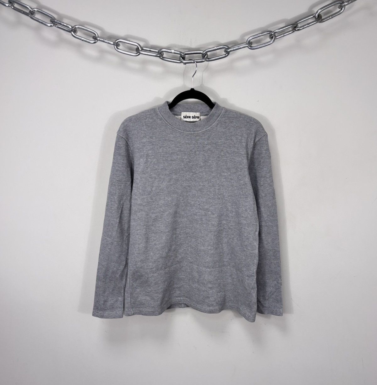 Sefr Sefr Sefr Men’s Basic Grey Classic Sweatshirt Size US S / EU 44-46 / 1 - 1 Thumbnail