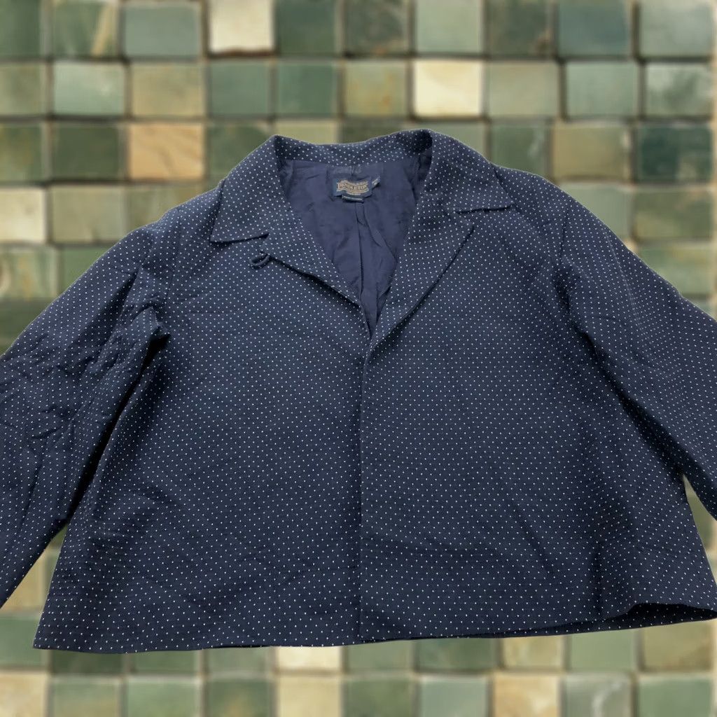 Pendleton Pendleton Blazer Shirt Set Blue Polka Dot 4P Petite 2 Pc Jacket Pants 28W 22L Women Womens Size 27" / US 4 / IT 40 - 1 Thumbnail