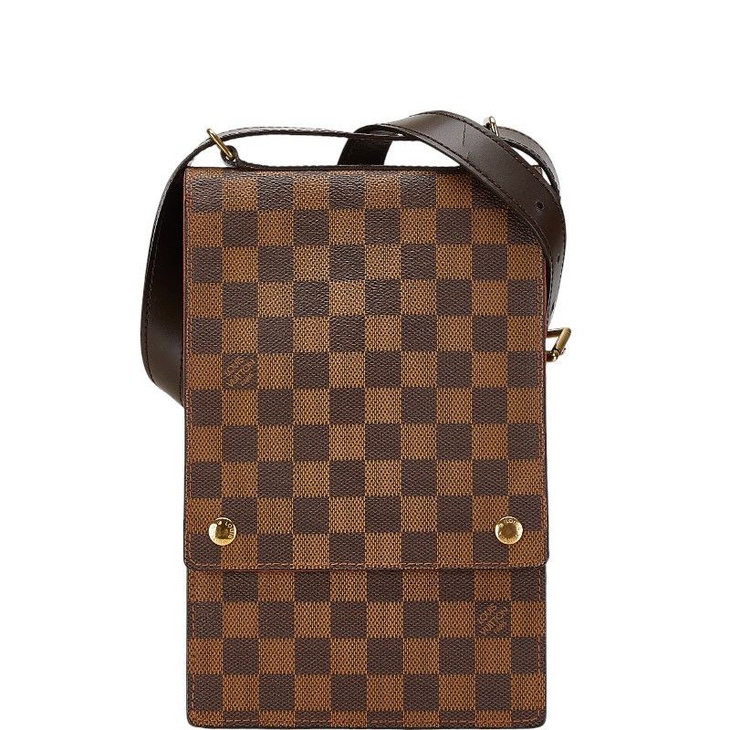 Louis Vuitton Louis Vuitton Louis Vuitton Damier Portobello Shoulder Bag N45271 Brown PVC Leather Canvas Crossbody Bag N45271 in Very Good Condition Size ONE SIZE - 1 Thumbnail