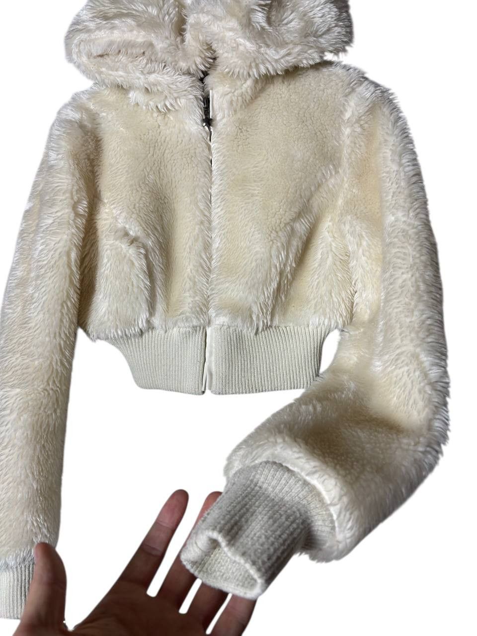 Hysteric Glamour Y2K Cropped FUR Over Fuzzy Hood Bomber Jacket IfSixWasNine Size XS / US 0-2 / IT 36-38 - 2 Thumbnail