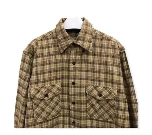 Flannel × Vintage Vintage Bullit Plaid Tartan Flannel Shirt 👕 Size US M / EU 48-50 / 2 - 2 Thumbnail