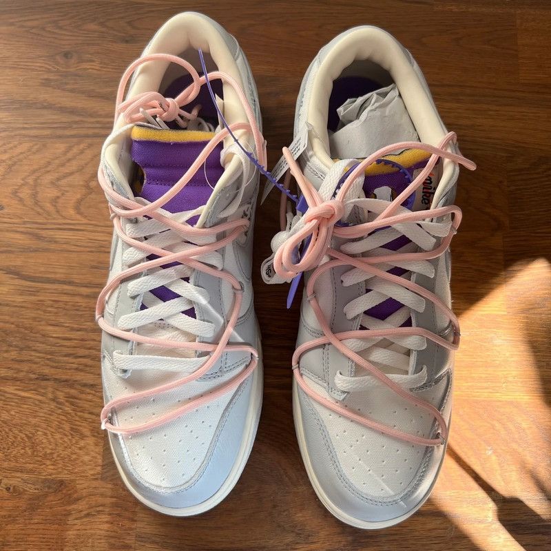 Nike × Off-White Nike Dunk Low Off-White Lot 24 Size US 12 / EU 45 - 5 Thumbnail