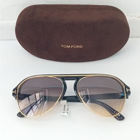 Tom Ford TOM FORD Marshall FT0929 01B This aviator Tom Ford sunglass Size ONE SIZE - 10 Thumbnail