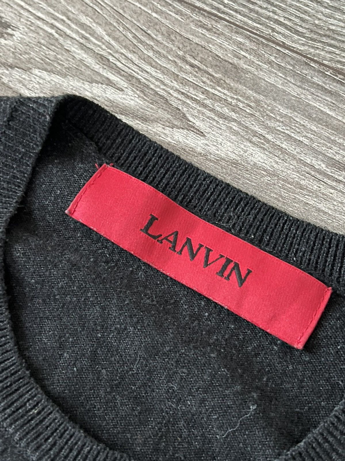 Lanvin ‼️Vintage Lanvin Red Tab Archival Wool Dress‼️ Size XS / US 0-2 / IT 36-38 - 12 Thumbnail