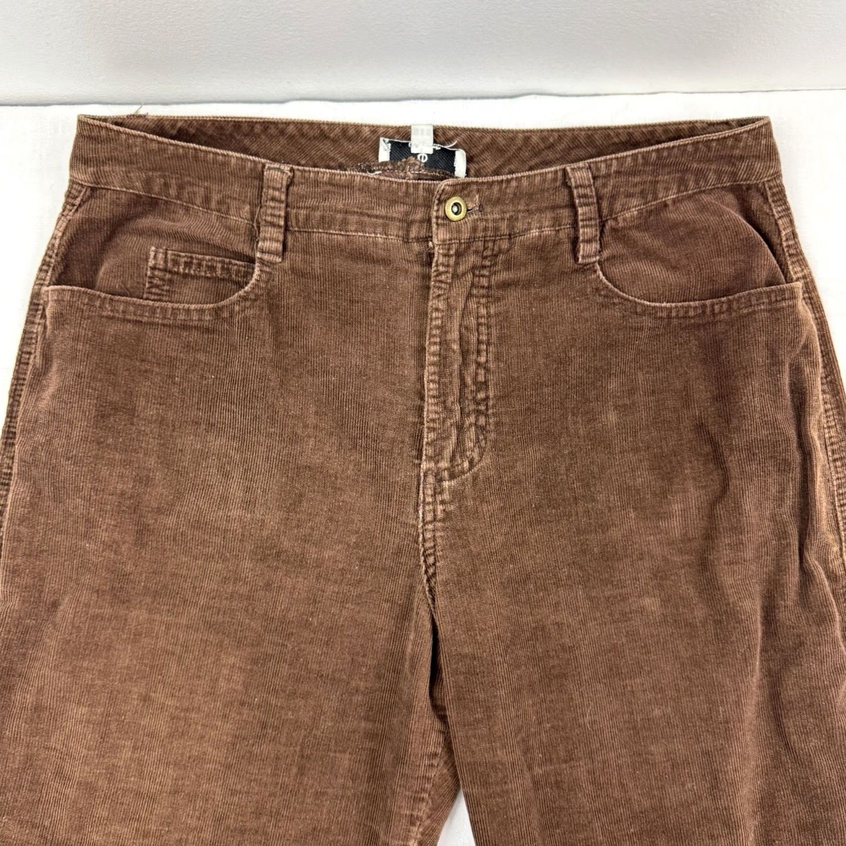 Vintage VINTAGE 1970s Corduroy Pants Womens 11 Brown Classic Hipster Hippie USA Size 32" / US 10 / IT 46 - 2 Thumbnail