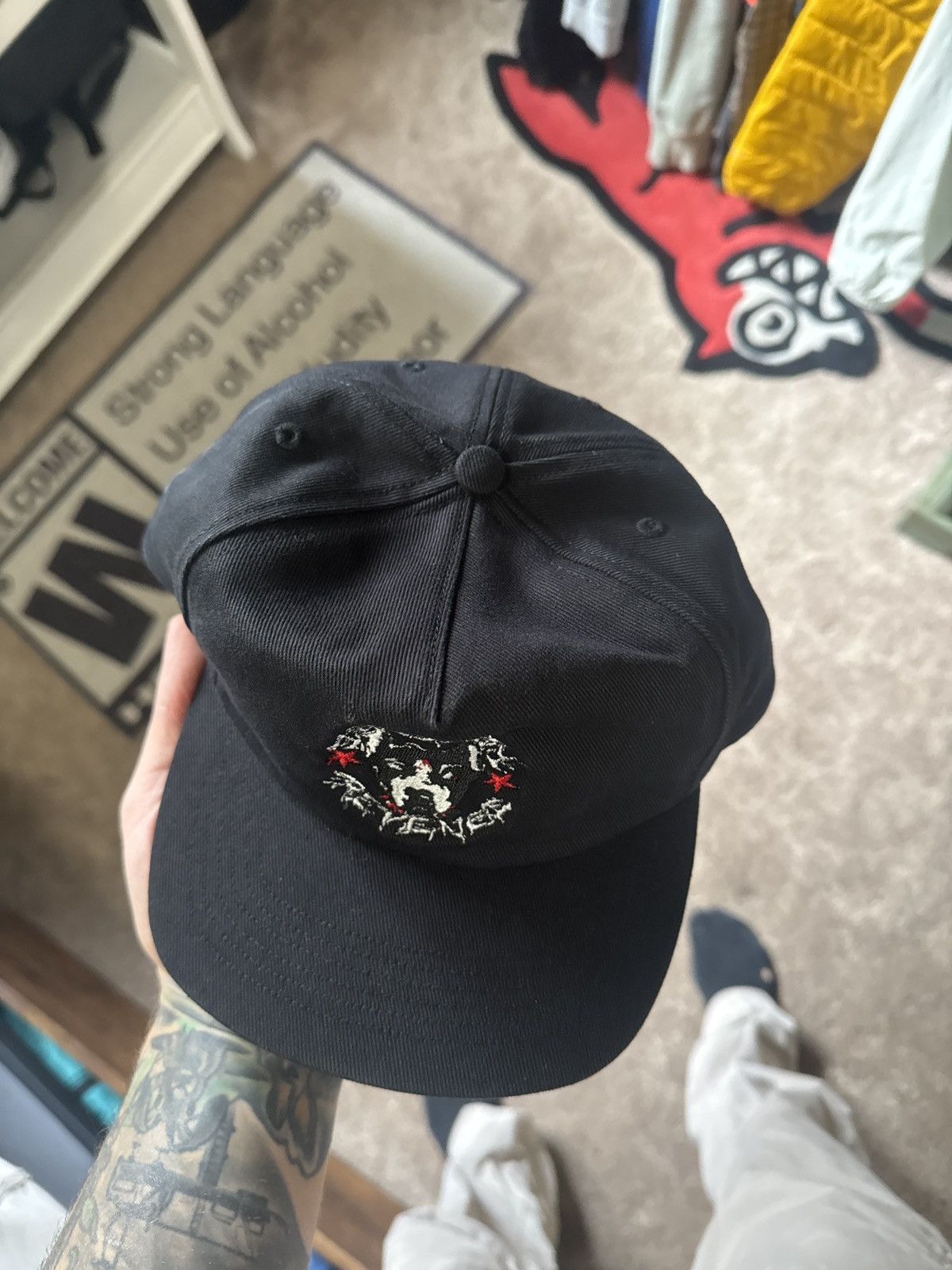 City Morgue × Revenge Revenge x Dog Years Hat (Black) Size ONE SIZE - 3 Thumbnail