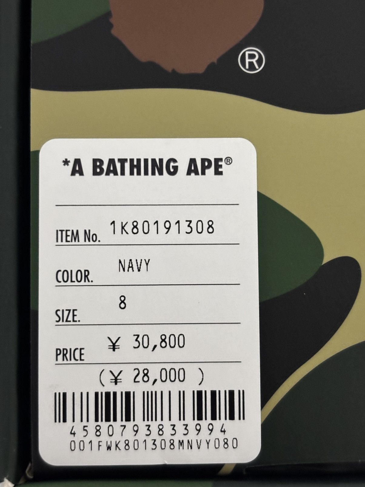 Bape Authentic ape bape bape sta Icon US 8 navy blue new Size US 8 / EU 41 - 13 Thumbnail