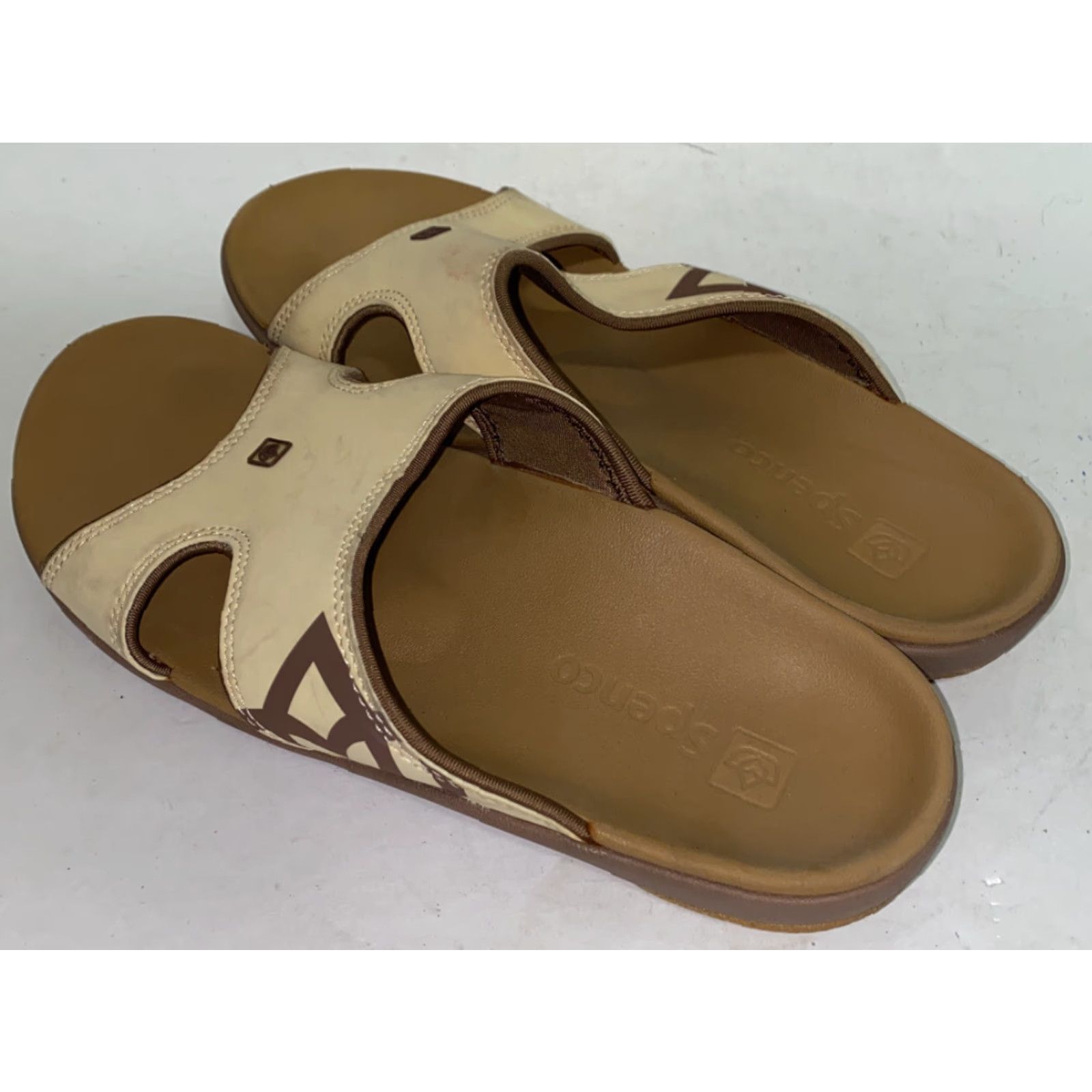 Vintage Spenco Womens Beige Lightweight Sandals Size 10 Size US 10 / IT 40 - 2 Thumbnail
