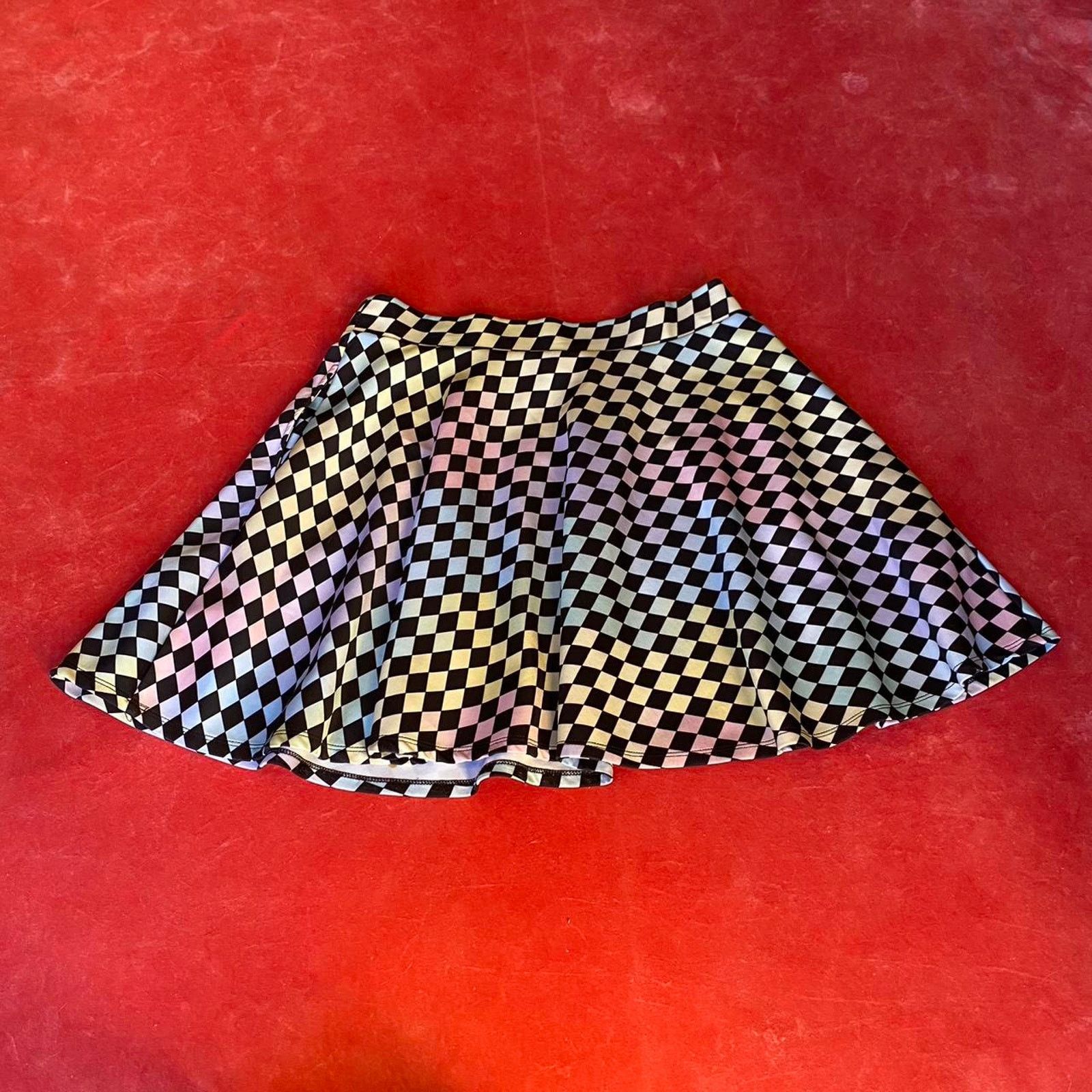 Hot Topic Punk checkered skater skirt Size 26" / US 2 / IT 38 - 4 Thumbnail