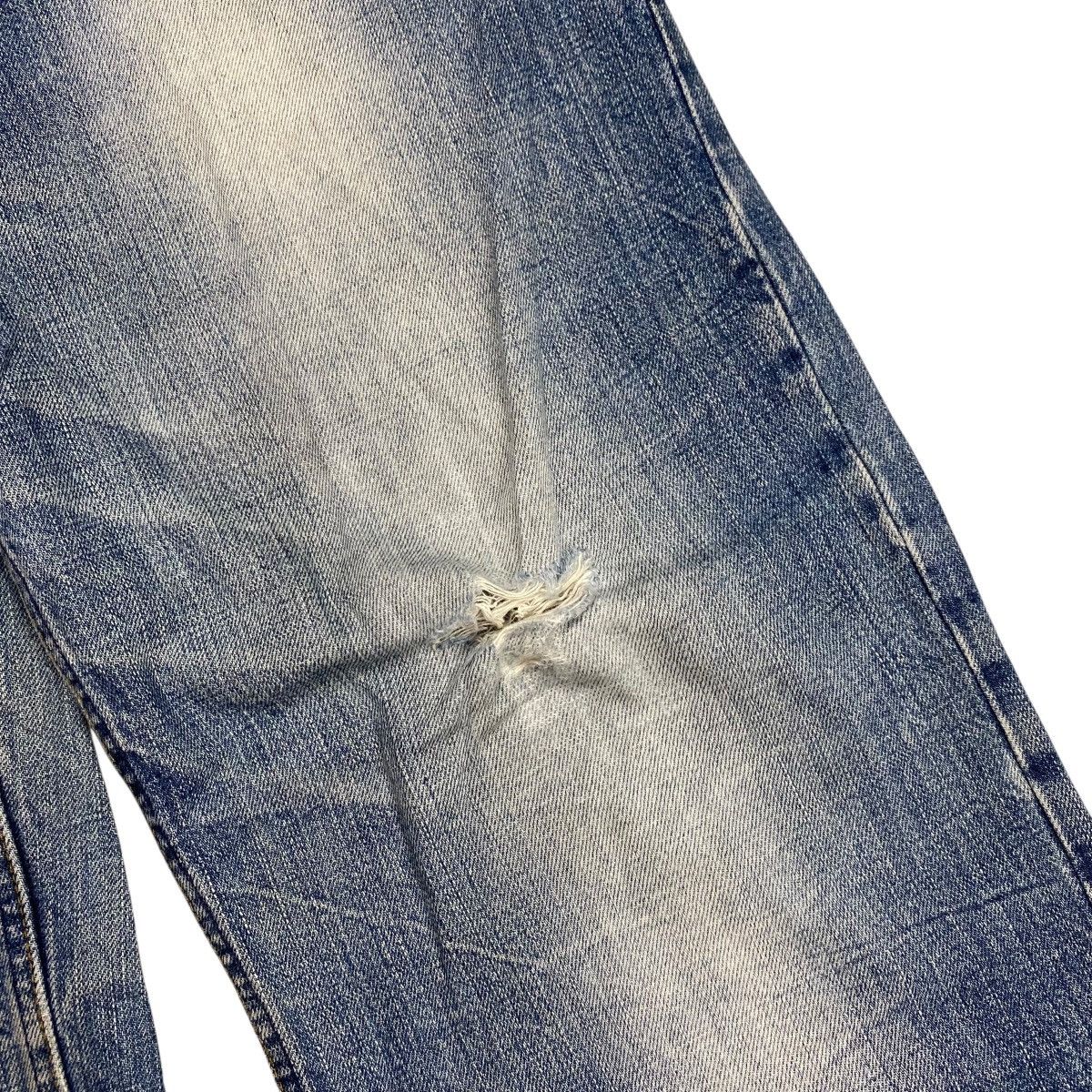 Karakuri Tamashii 6 pocket Distressed WashedBlue Denim Pants