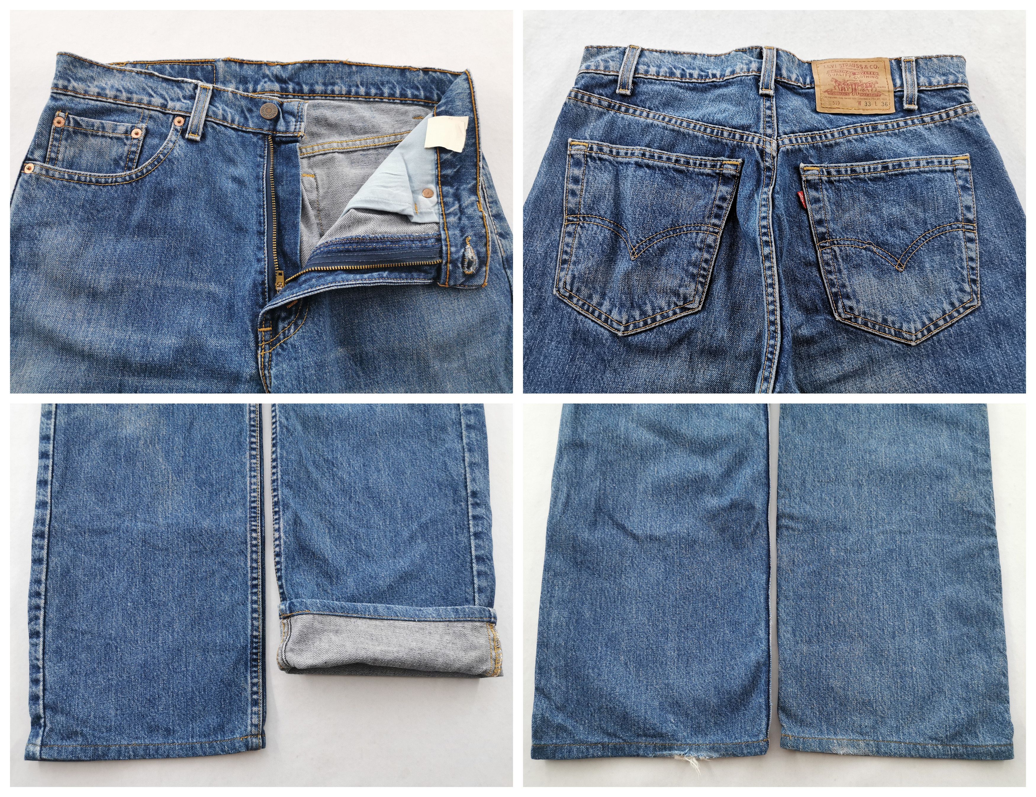 Levi's Vintage 90s Levis Lot 519 Denim Made In USA Size 32/33x36 Size US 32 / EU 48 - 8 Thumbnail
