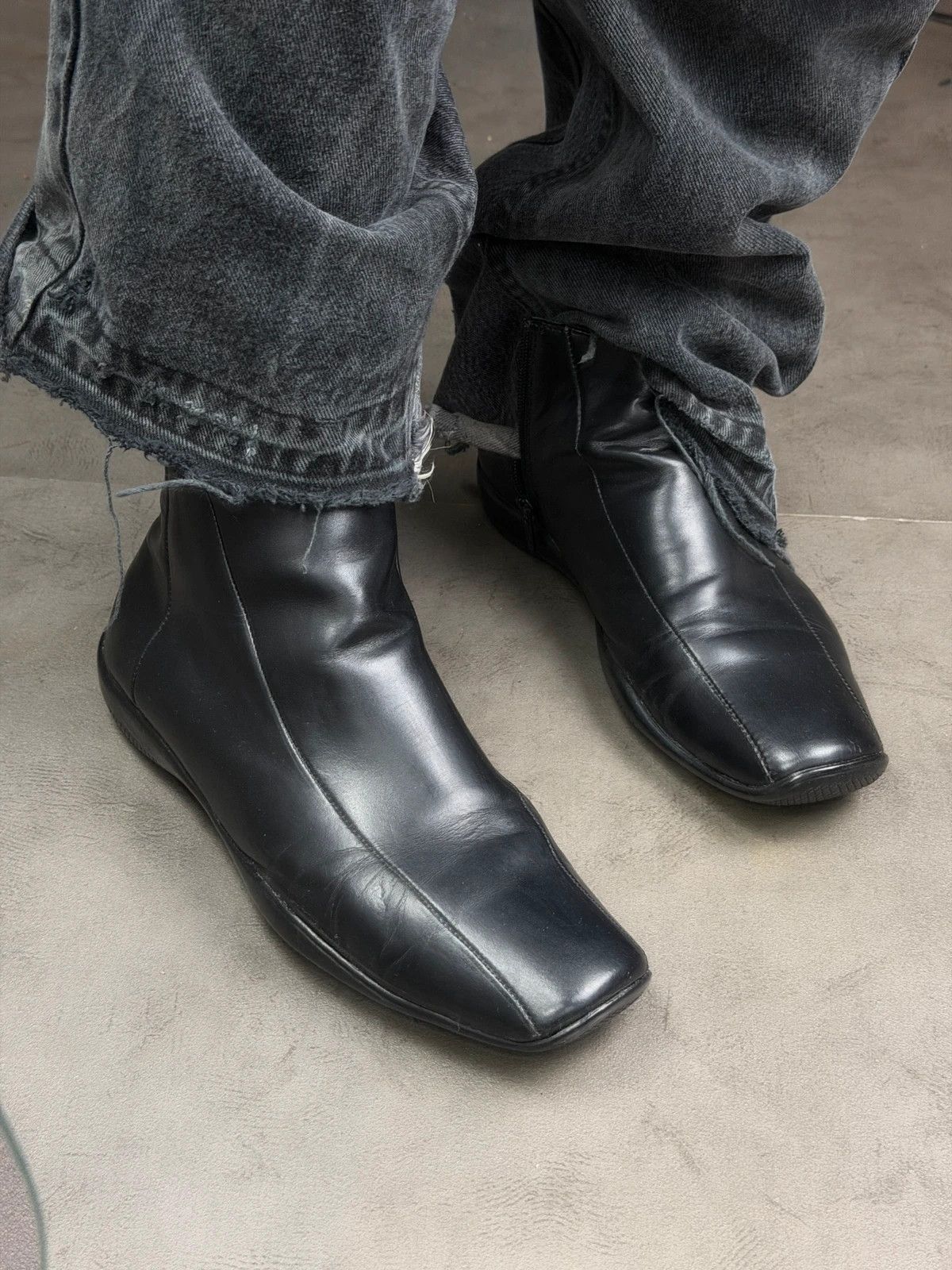 Prada Prada 90’s square toes archive high top leather boots Size US 9.5 / EU 42-43 - 3 Thumbnail