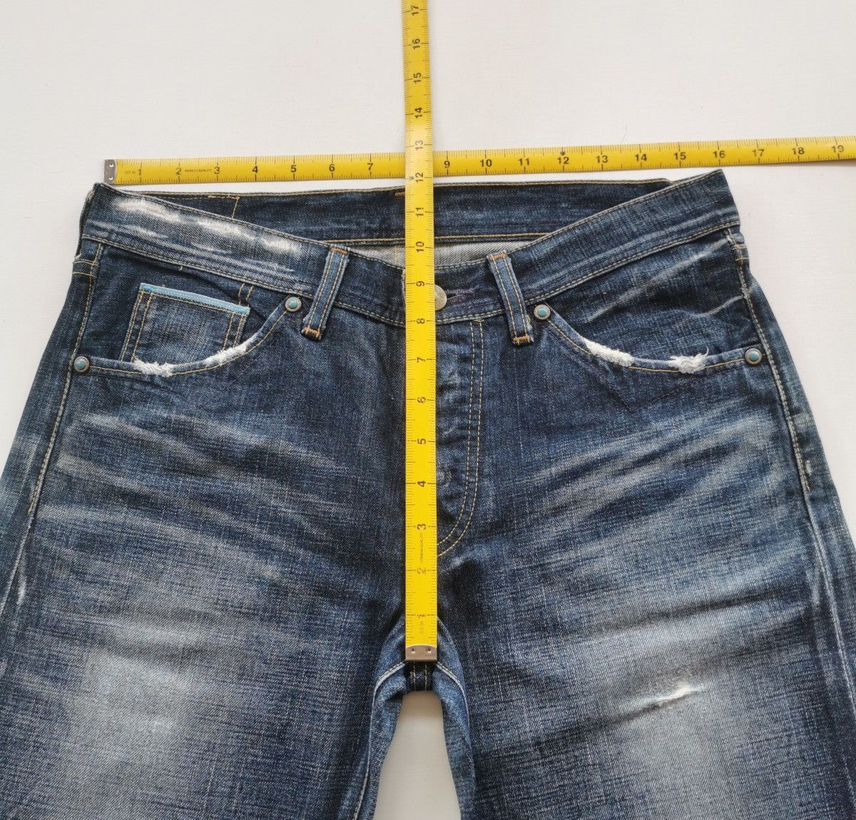 Levi's Levis LV705 Blue Selvedge Denim Jeans Size US 32 / EU 48 - 12 Thumbnail