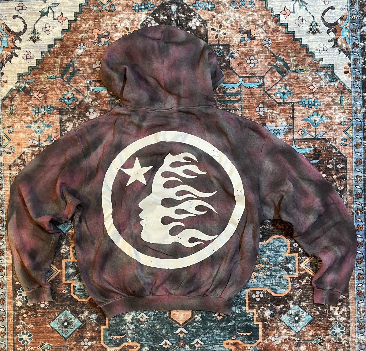 HELLSTAR Hellstar Airbrushed Zip Up Hoodie - Pink Classic Logo Size US M / EU 48-50 / 2 - 2 Thumbnail
