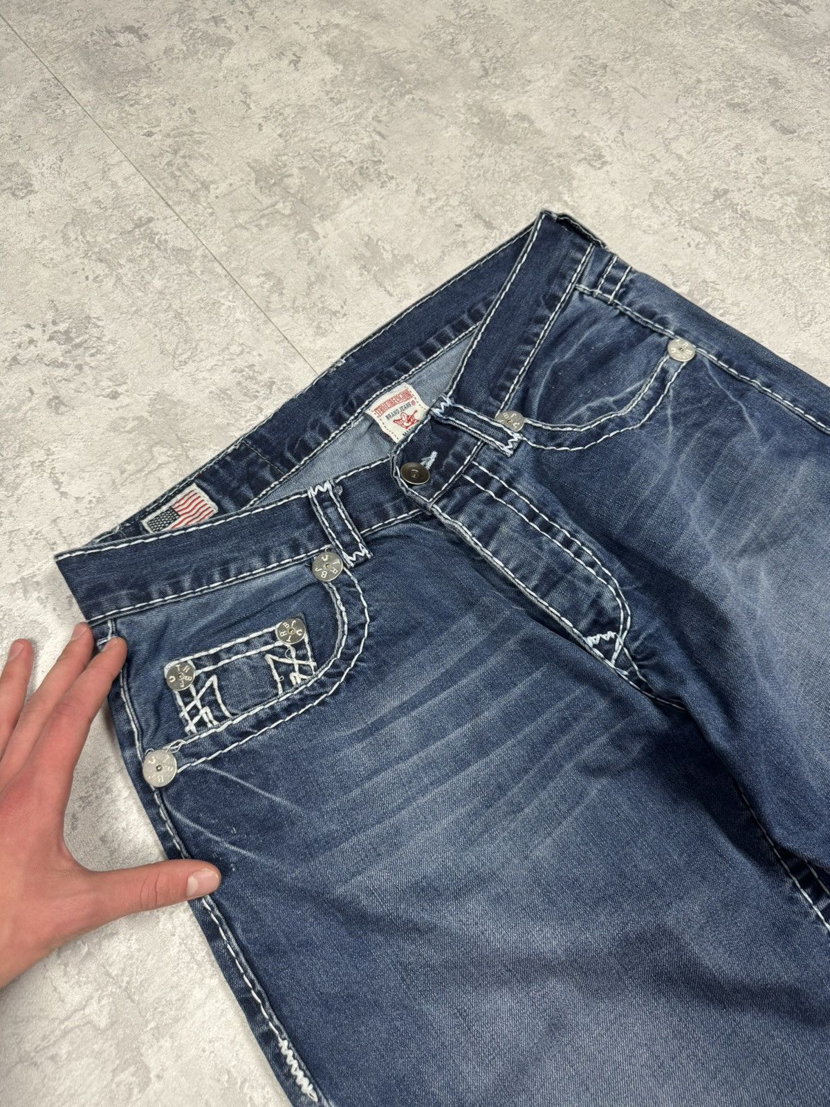 True Religion True Religion Y2K Ricky Jeans Size 34 Size US 34 / EU 50 - 10 Thumbnail