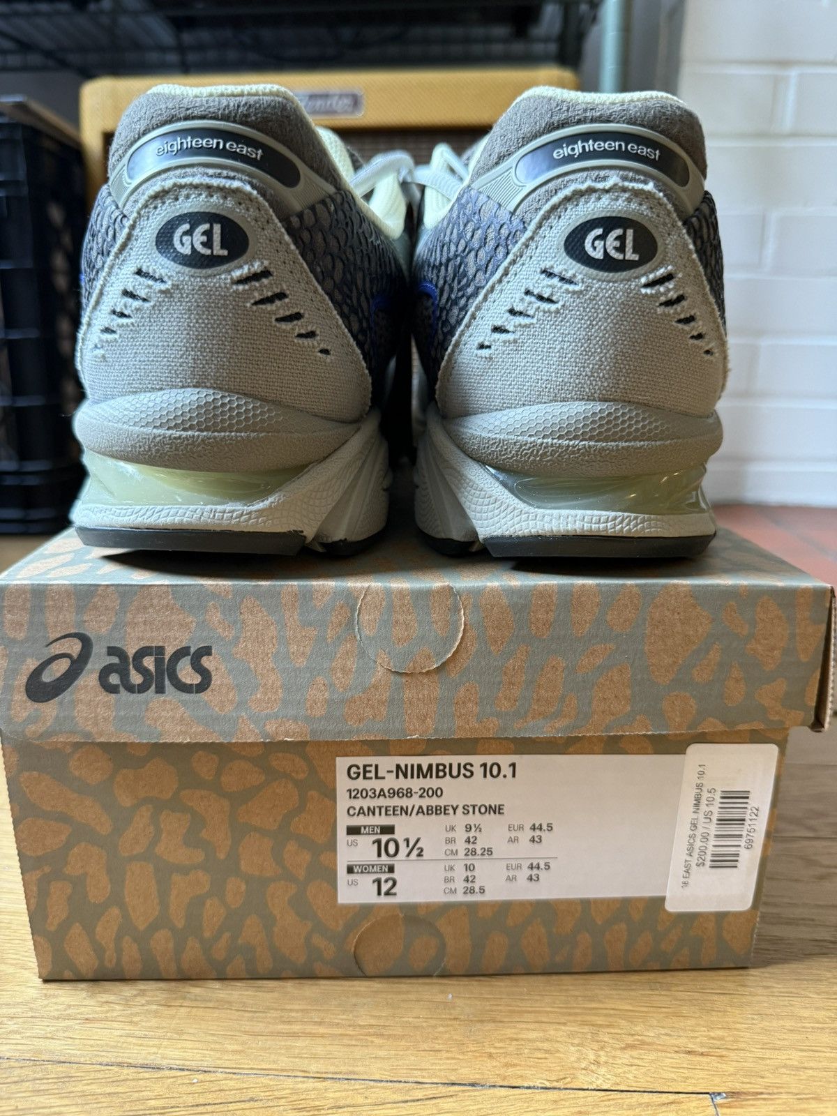 Asics Asics x 18 East Gel Nimbus 10.1 Size US 10.5 / EU 43-44 - 4 Thumbnail