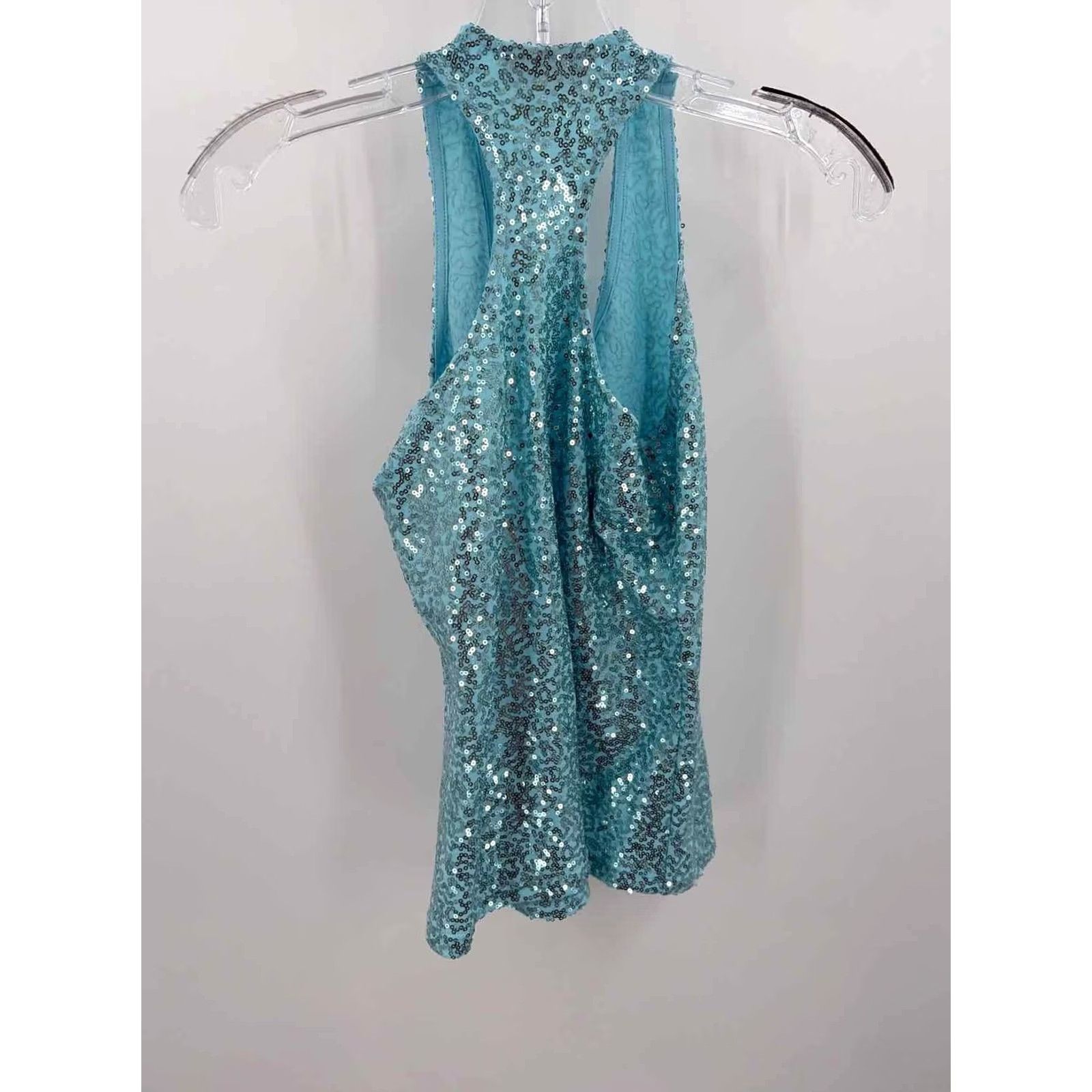 DKNY Pre-Owned DKNY Blue Size XS Sequin Razorback Tank Top Size XS / US 0-2 / IT 36-38 - 5 Thumbnail