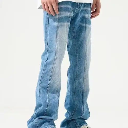 Japanese Brand × Jean Striped Baggy Blue Denim Jeans Size US 32 / EU 48 - 4 Thumbnail