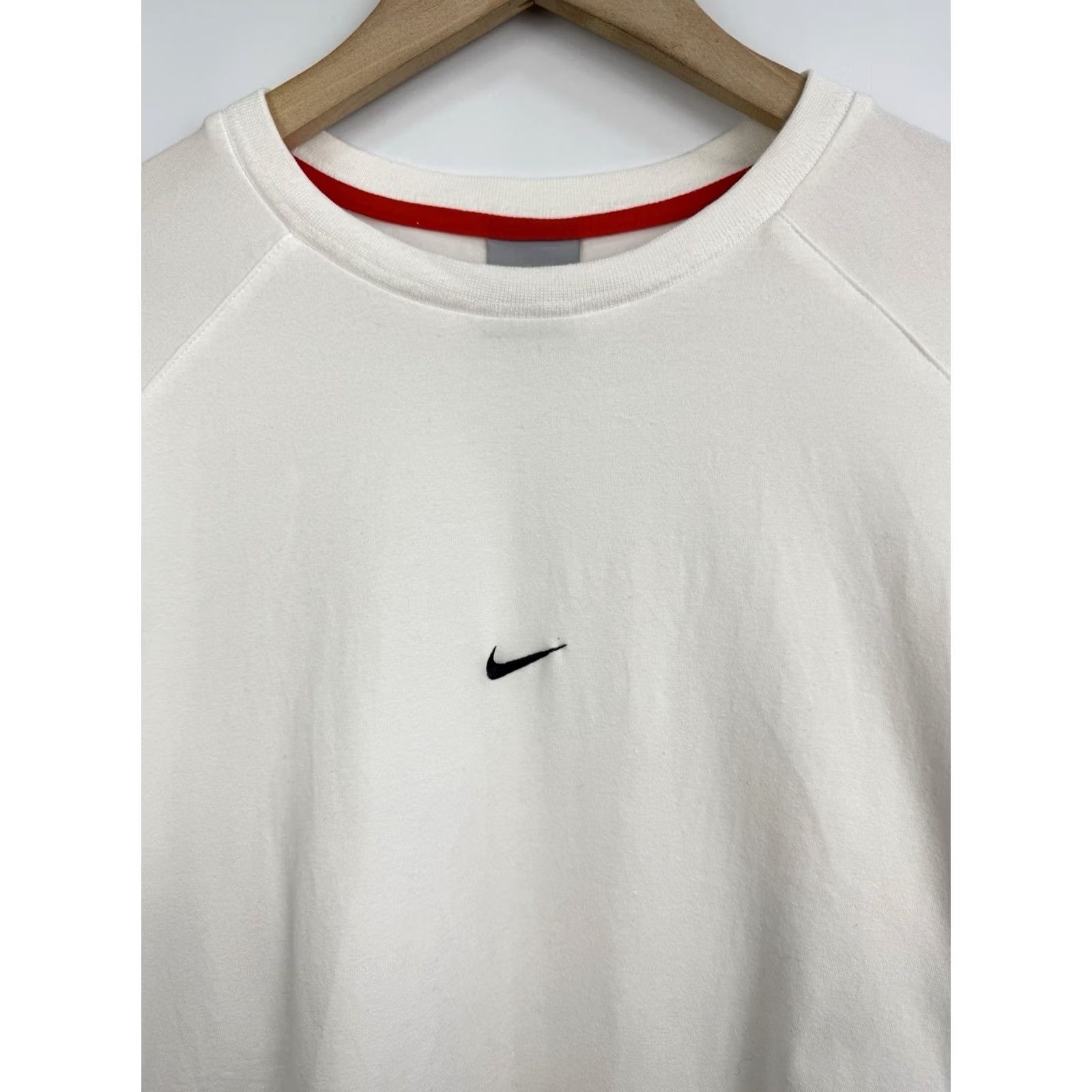 Nike VINTAGE Nike Center Swoosh N-Athletic T-Shirt Mens XL White 90s Y2K Athletic 90s Shirts Rare Size US XL / EU 56 / 4 - 4 Thumbnail