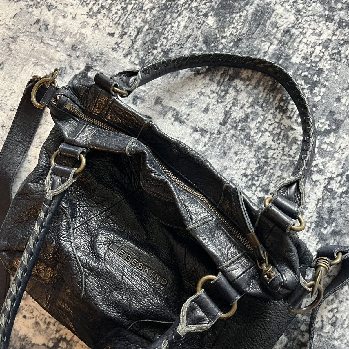 LIEBESKIND BERLIN Dark Navy Leather Shoulder Bag Liebeskind Berlin Crossbody Size ONE SIZE - 14 Thumbnail