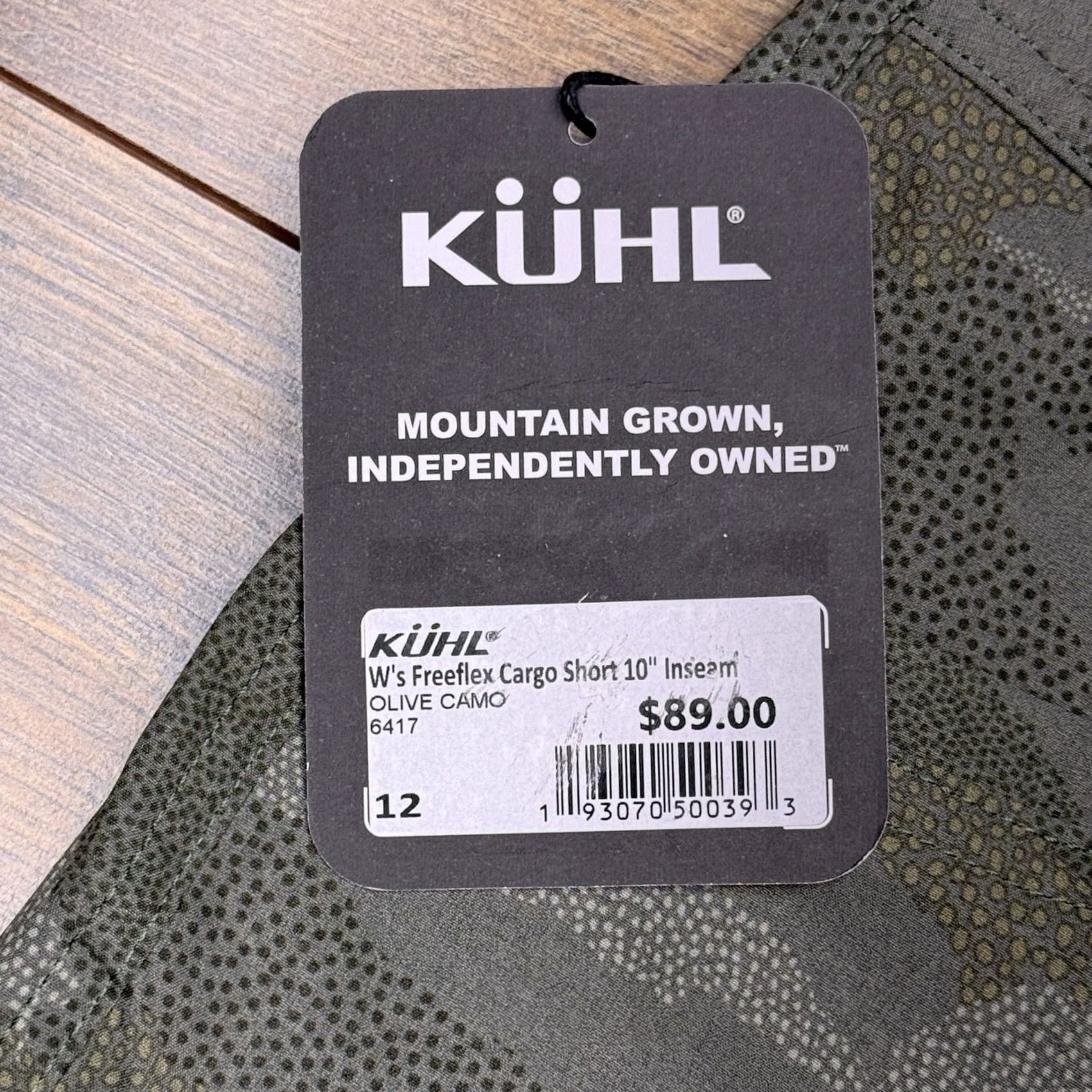 Olive Kuhl Cargo Shorts Womens 12 Olive Camo Green Mid Rise Stretch New Size 34" / US 12 / IT 48 - 4 Thumbnail