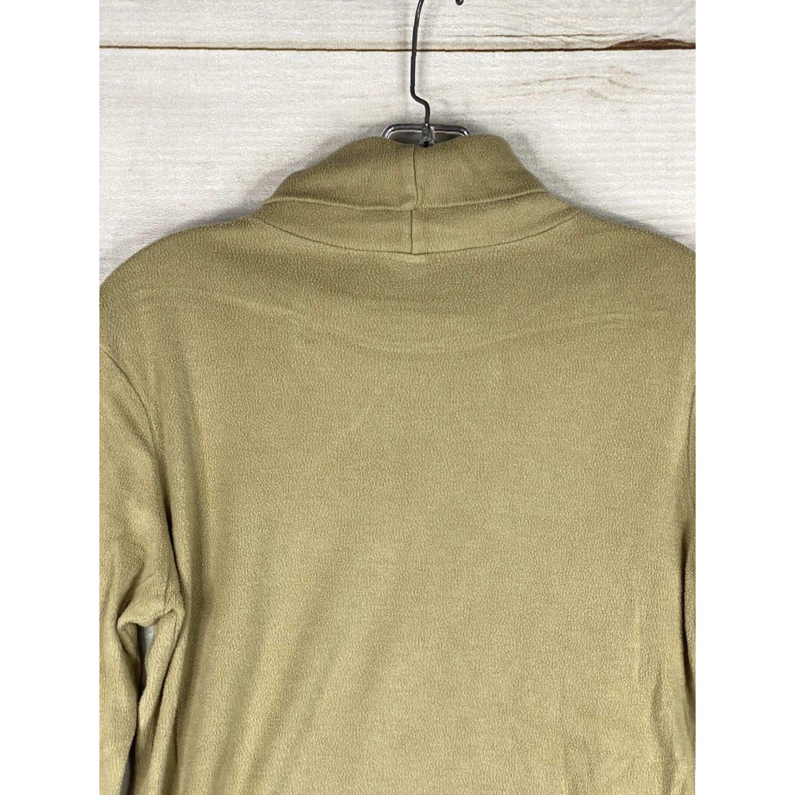 Uniqlo Uniqlo Sweater Womens L Tan Long Sleeve Turtleneck Pullover Fleece Stretch Soft Casual Fall Winter Size L / US 10 / IT 46 - 8 Thumbnail