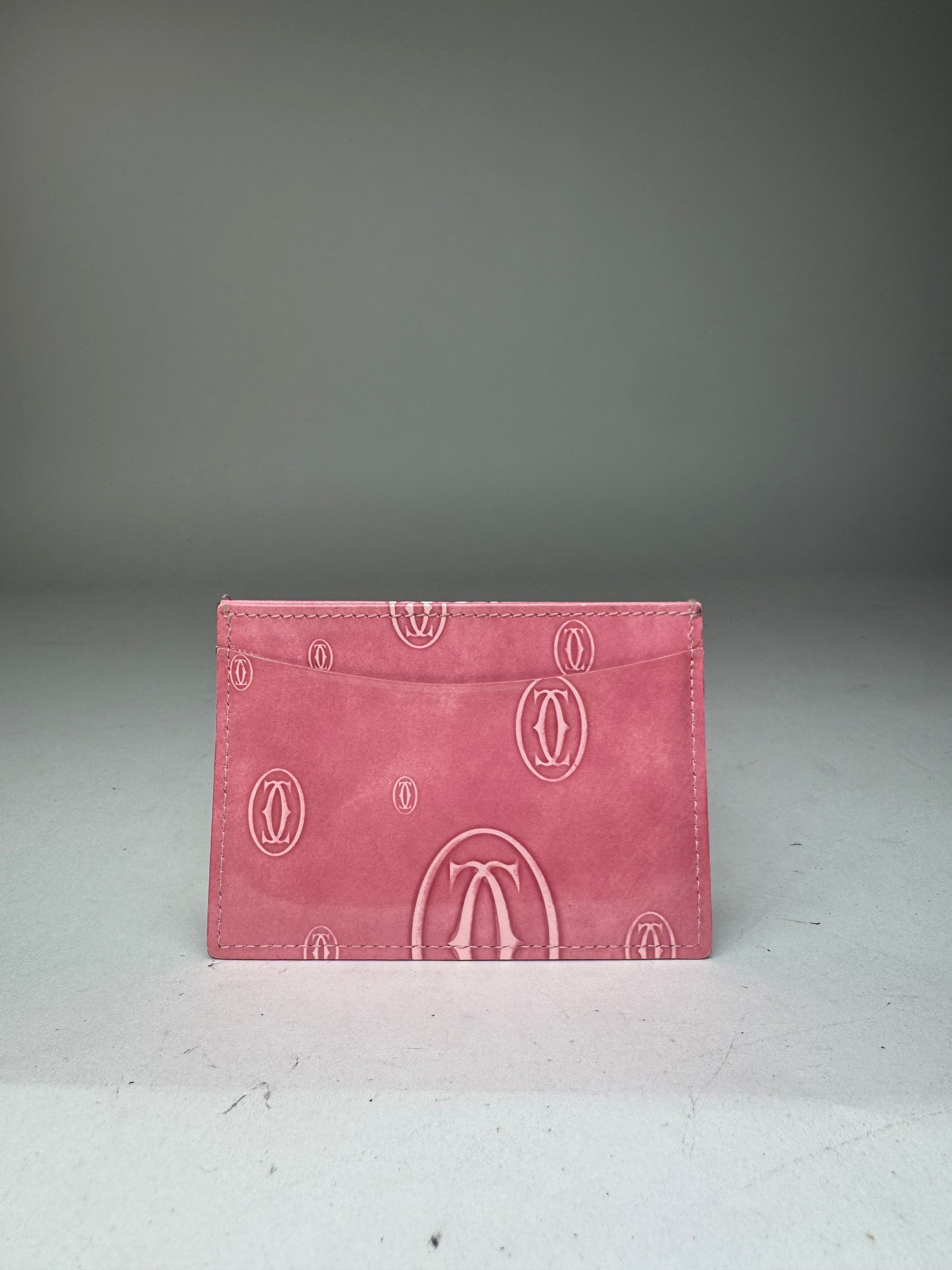 Cartier Vintage Patent Leather monogram Card Holder Pink Size ONE SIZE - 1 Thumbnail
