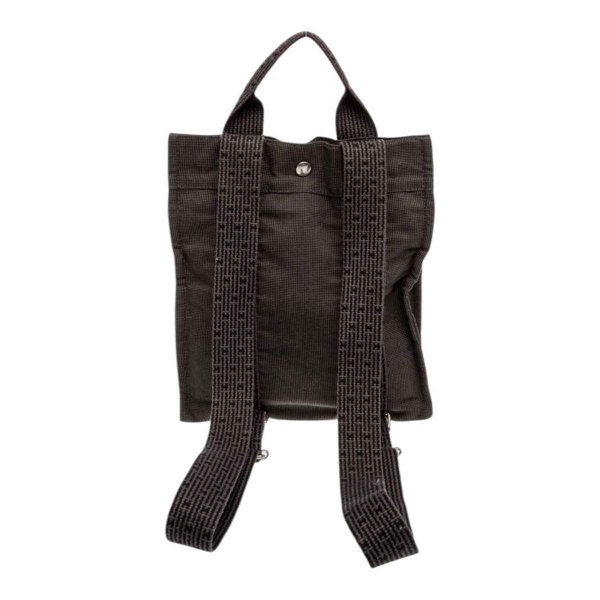 Hermes HERMES Sac Ad PM Backpack Daypack Herline gray Nylon canvas Size ONE SIZE - 3 Thumbnail