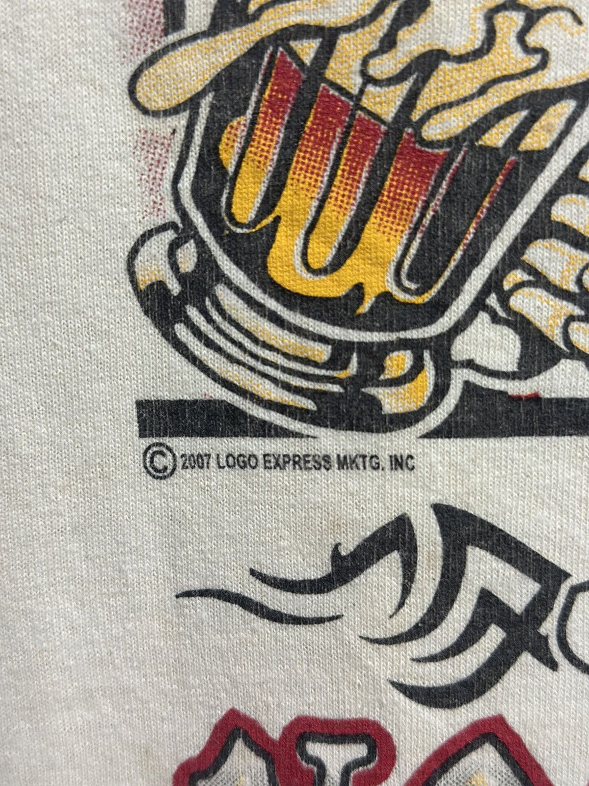 Sears Thrashed Vintage Voodoo Bar New Orleans Faded Tee Size US XL / EU 56 / 4 - 4 Thumbnail