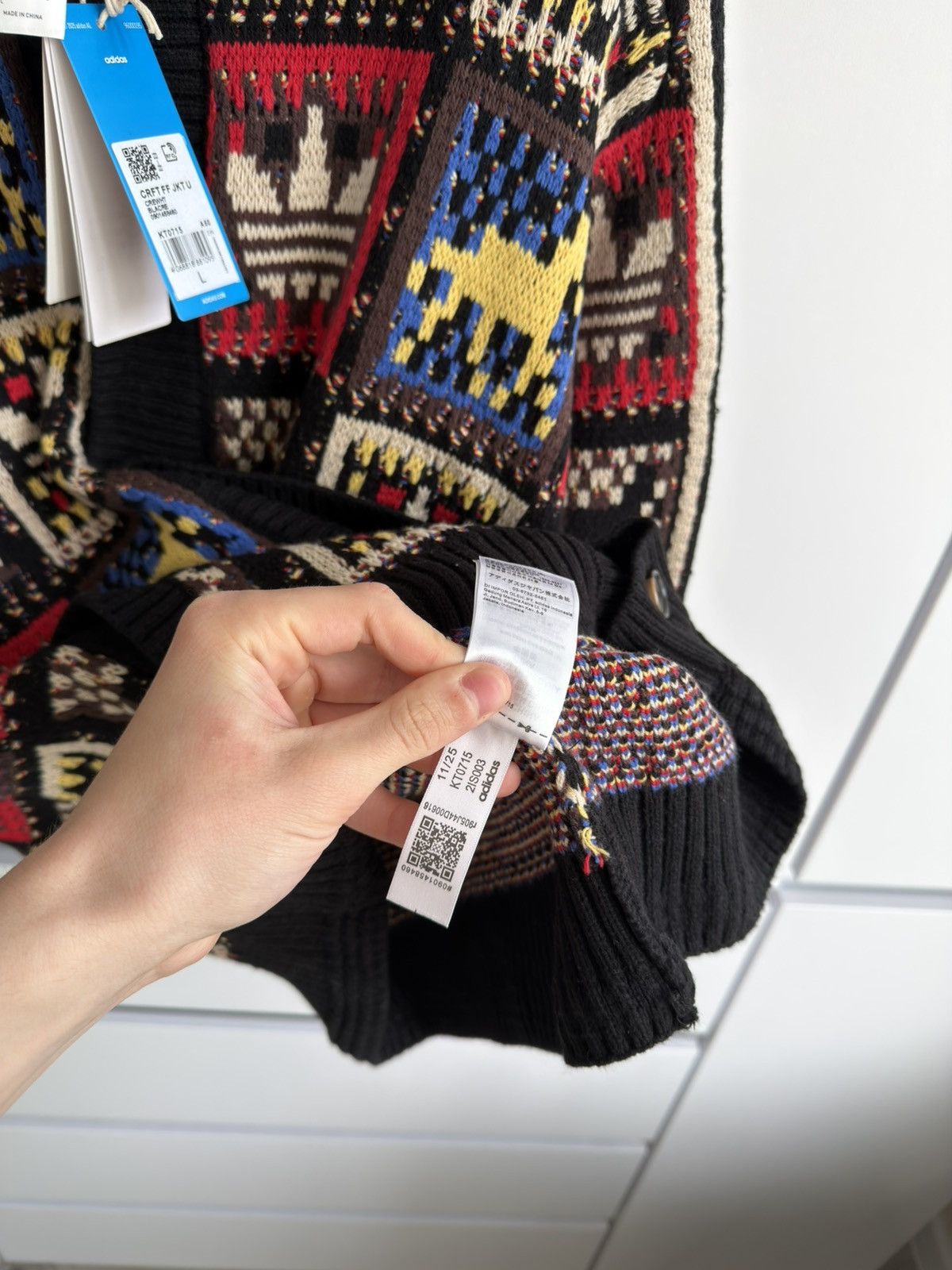 Adidas Adidas Originals CNY Year Of The Horse Knit Cardigan Sweater Size US L / EU 52-54 / 3 - 9 Thumbnail