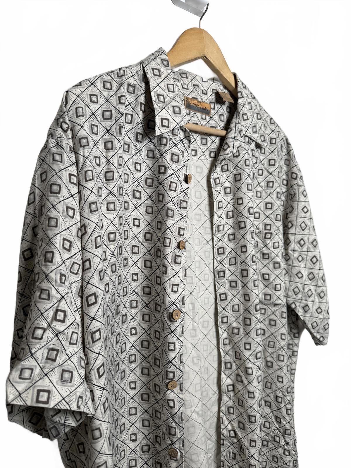 Other Mens 90s Vintage Silk Neutral Button Up Shirt Size US L / EU 52-54 / 3 - 1 Thumbnail