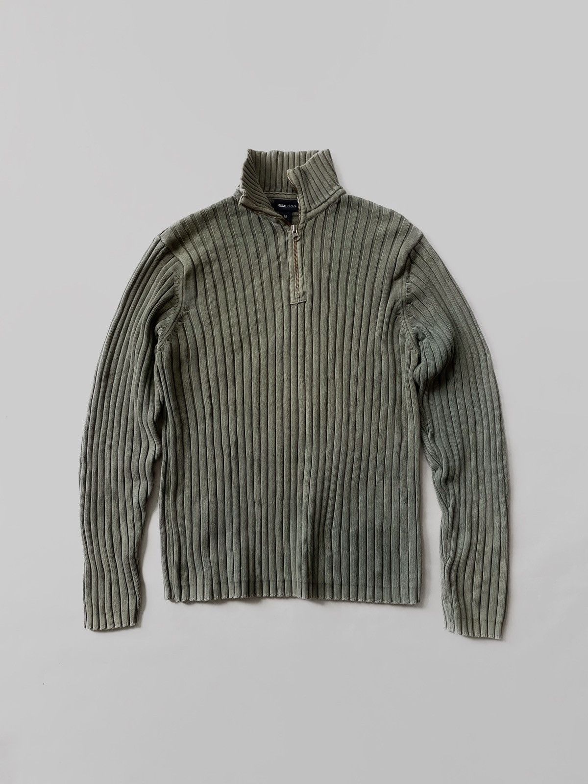 Vintage zipped knitted sweater Japanese style