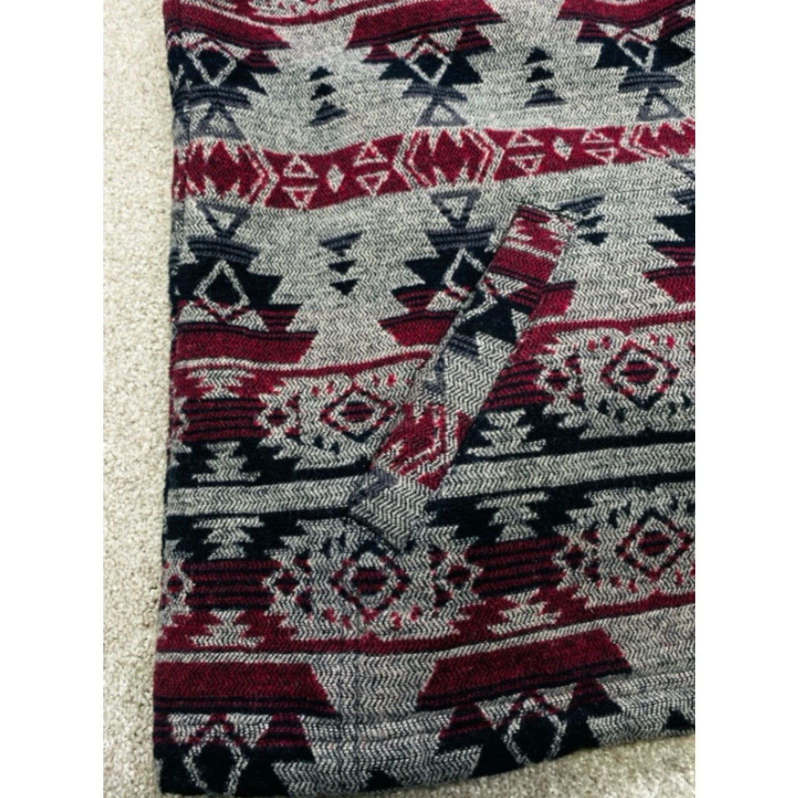 Vintage Duluth Trading Women's 3XL Sherpa Festivest Vest Southwest Fair Isle Red Gray Size XXL / US 16-18 / IT 52-54 - 2 Thumbnail