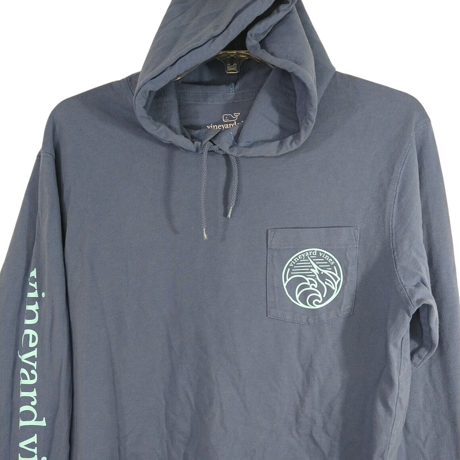 Vineyard Vines Vineyard Vines Hooded Graphic T-shirt Men Size XS Blue Size US XS / EU 42 / 0 - 3 Thumbnail