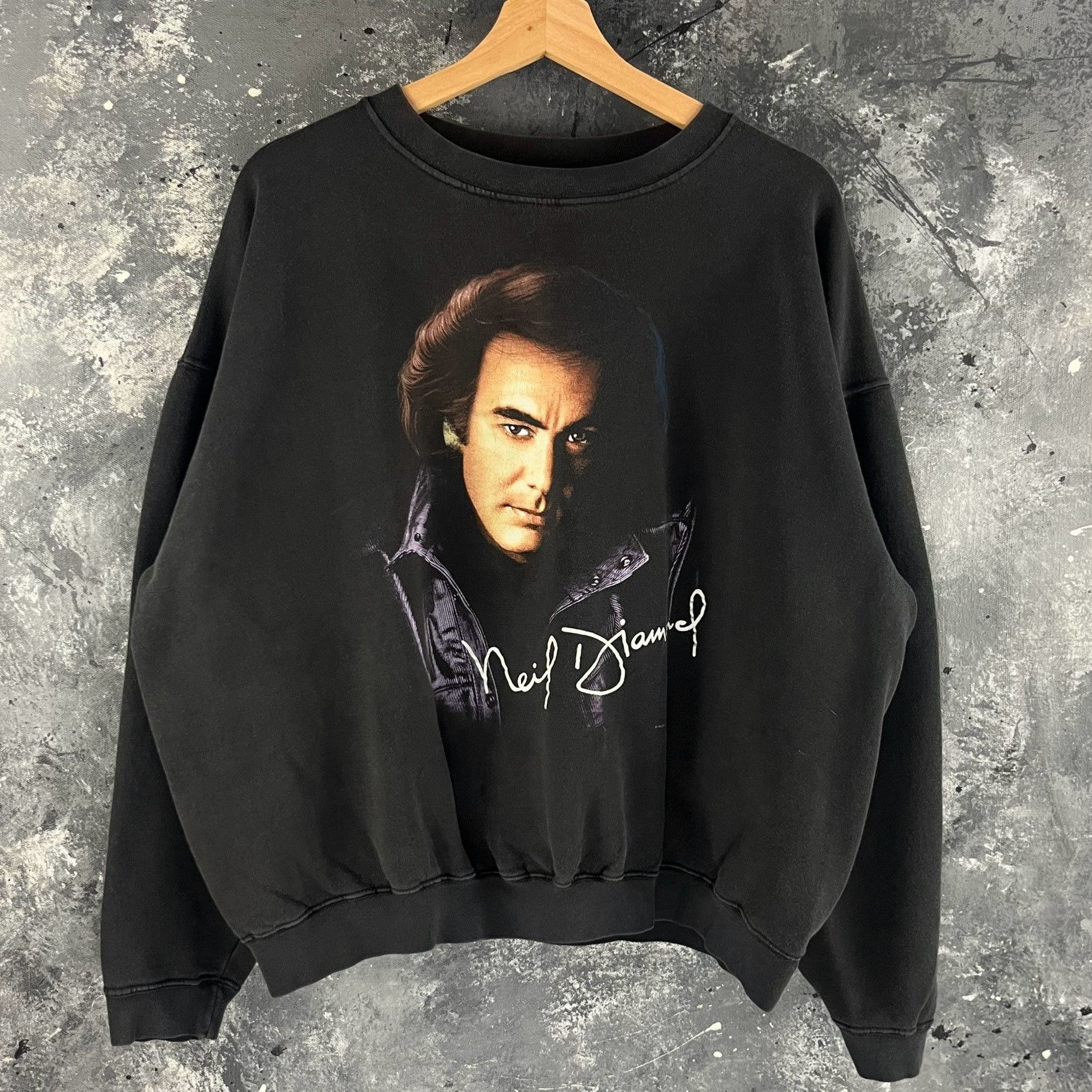 Band Tees × Vintage Vintage 1993 Neil Diamond sweatshirt Size US XL / EU 56 / 4 - 1 Thumbnail