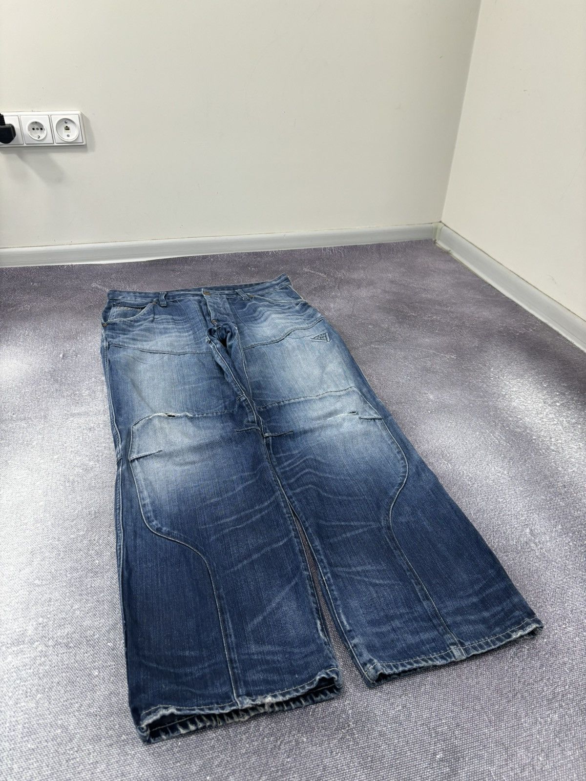 G-Star Vintage G-Star Raw Faded Blue Avant Garde Denim Baggy Jeans Size US 38 / EU 54 - 3 Thumbnail