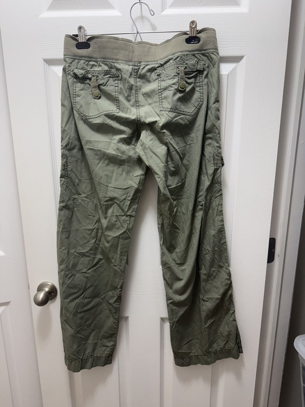 Nique Nique Vintage Y2K Cargo Military Green Pants Baggy Size US 32 / EU 48 - 4 Thumbnail