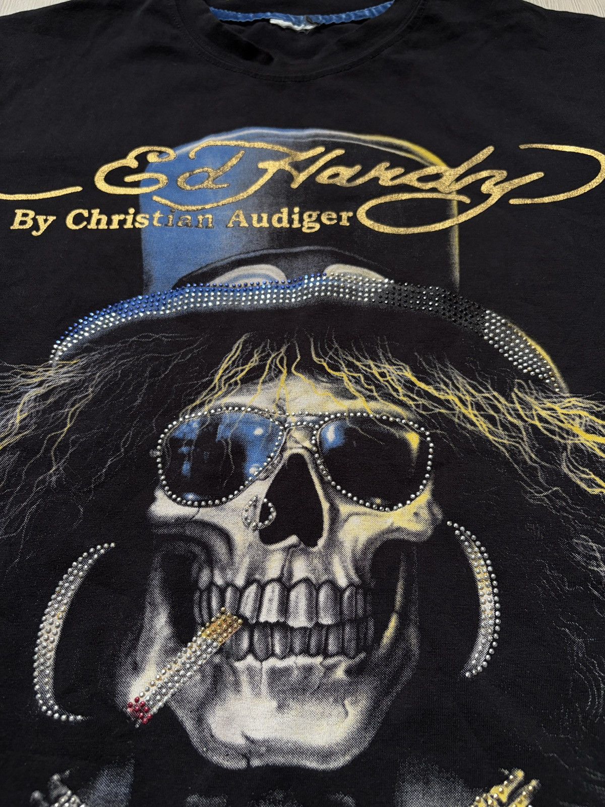 Ed Hardy Ed Hardy Christian Audigier Guns n Roses Rhinestone T-shirt Size US S / EU 44-46 / 1 - 4 Thumbnail