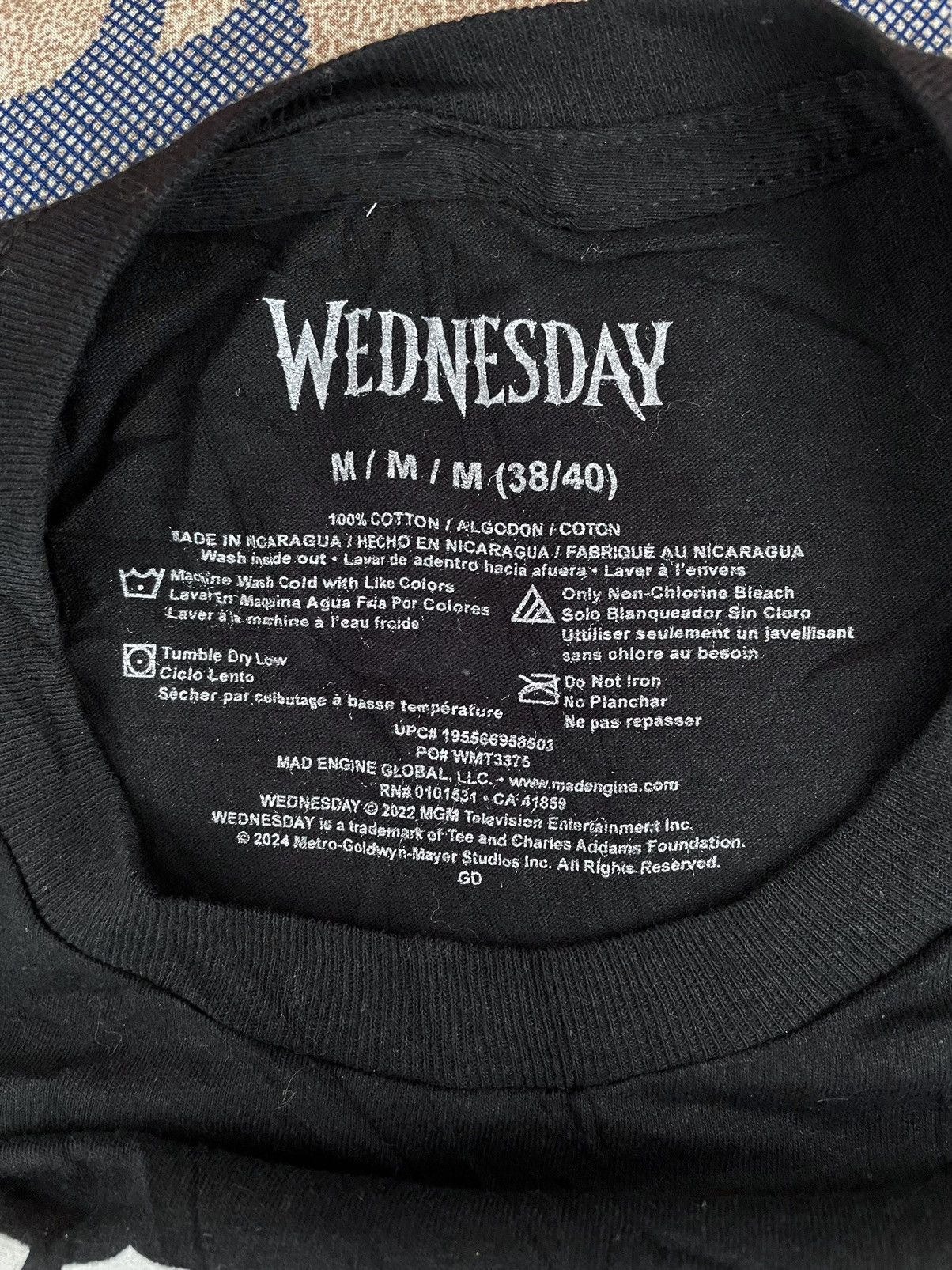 Vintage WEDNESDAY MOVIE (2024) Size US M / EU 48-50 / 2 - 5 Thumbnail