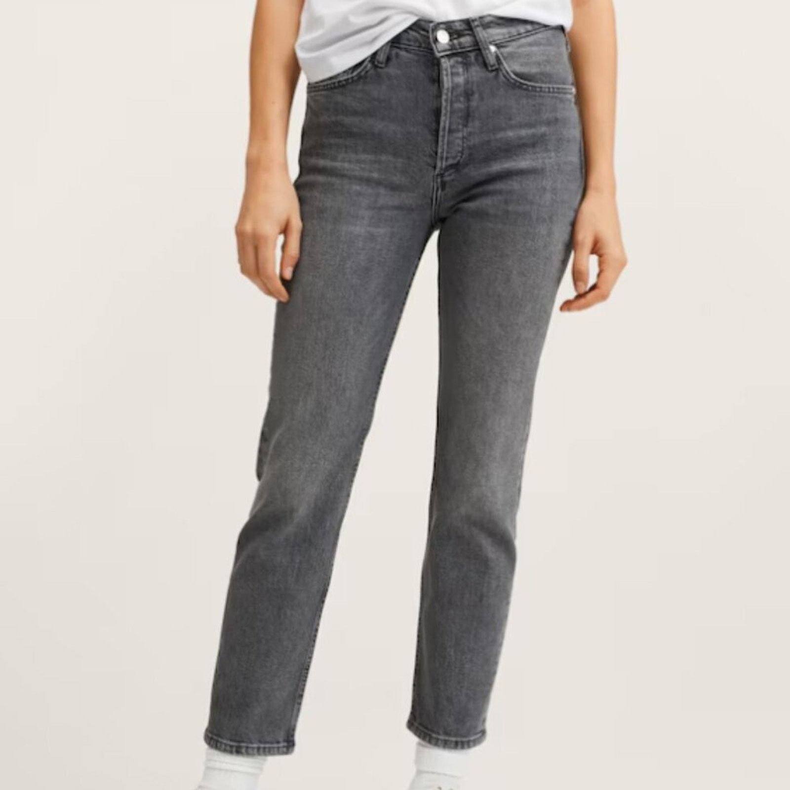 Mango Mango MNG Slim Mid-Rise Cropped Jeans NWT Plus 18 Size 40" / US 18 - 1 Thumbnail