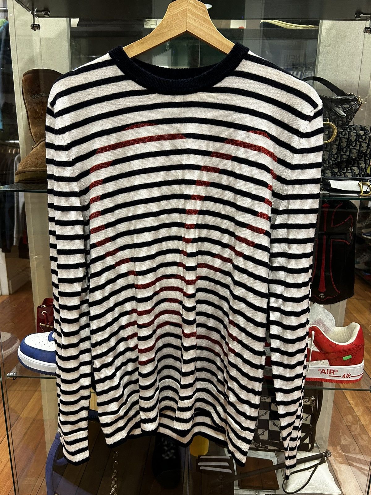 Loewe Loewe Striped Letter Sweater Size US M / EU 48-50 / 2 - 1 Thumbnail