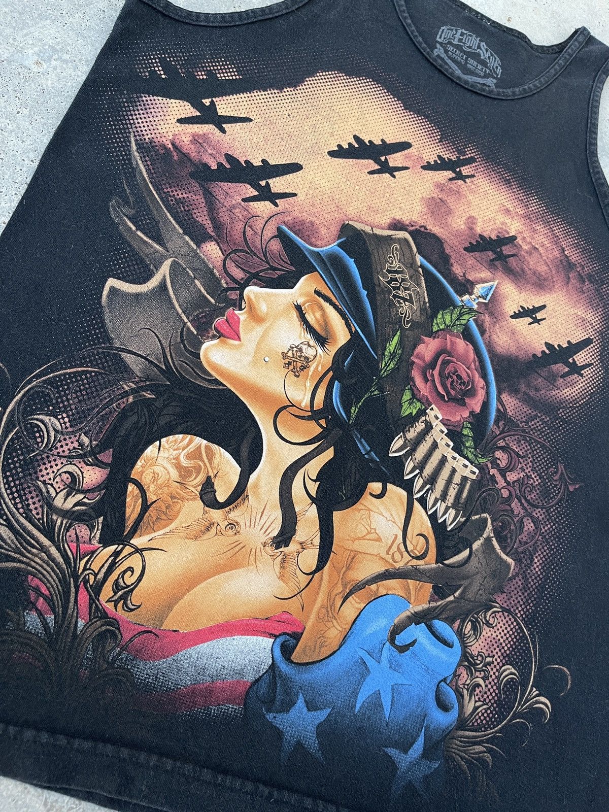 Japanese Brand × Vintage Vintage Y2K Punk Tattoo Tank Top Tee Shirt Size US M / EU 48-50 / 2 - 3 Thumbnail