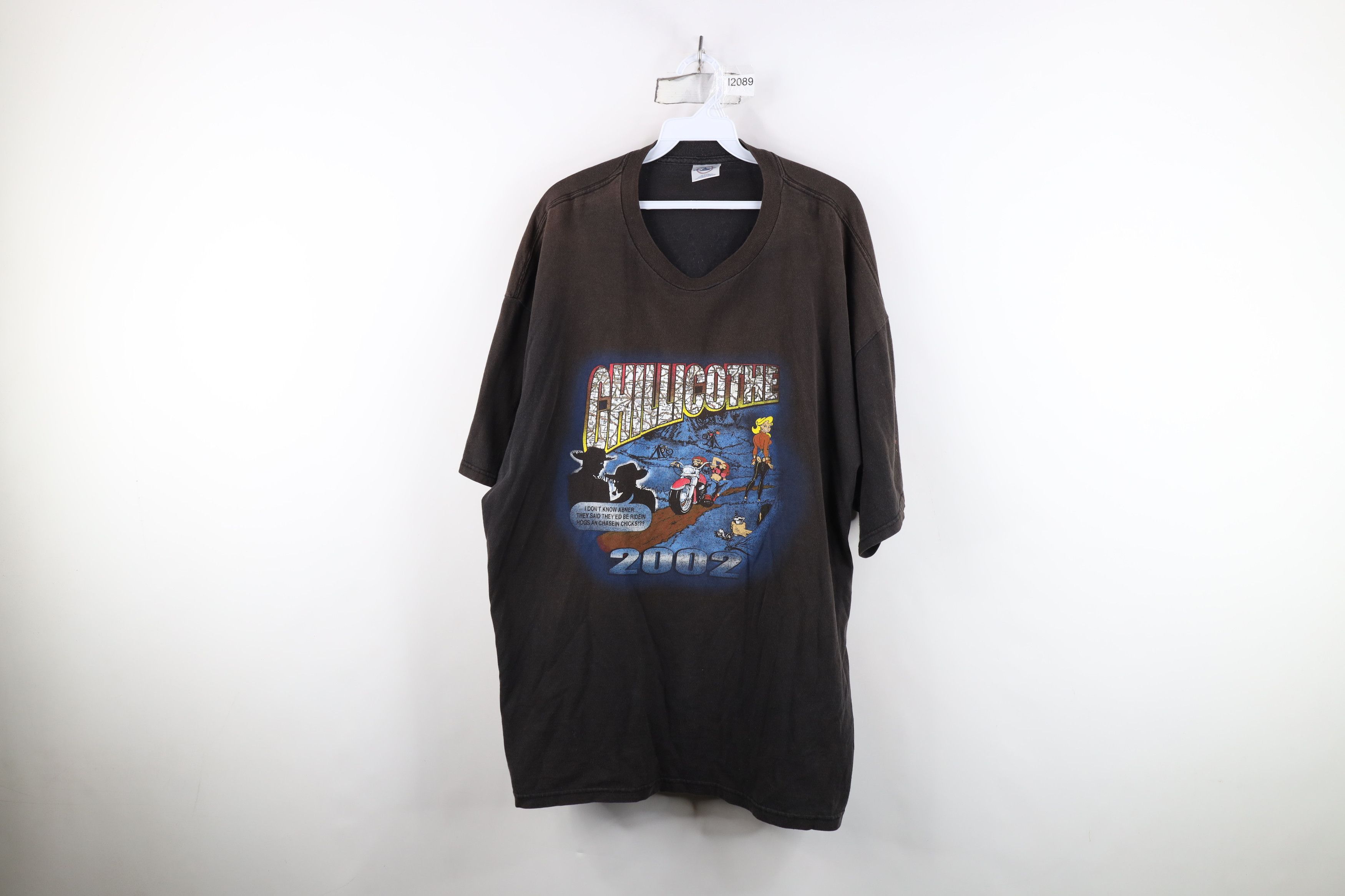 Vintage Vintage Y2K 2002 Chillicothe Motorcycle Rally Girl T-Shirt Size US XXL / EU 58 / 5 - 1 Thumbnail