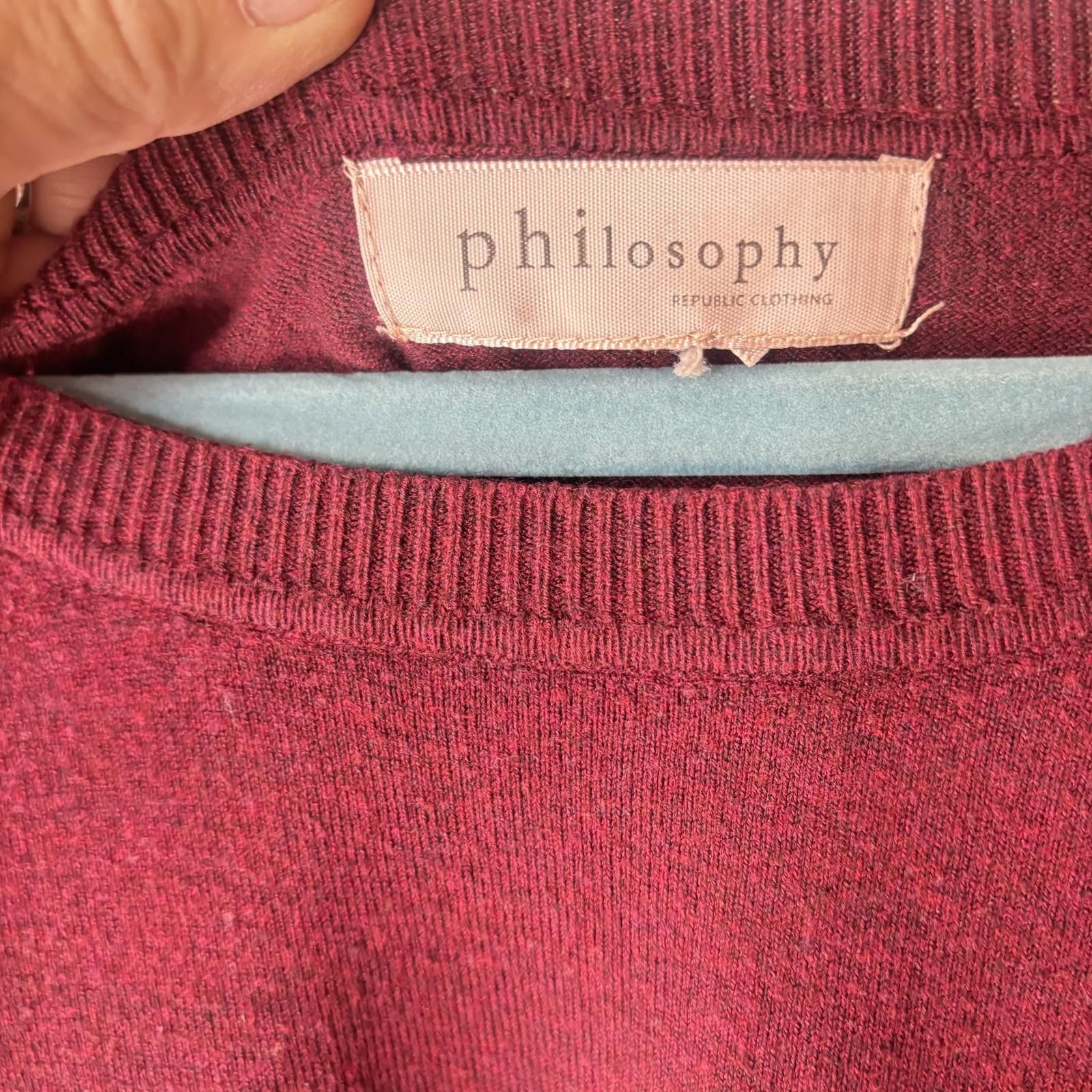 Other Philosophy Burgundy Sweater Size M / US 6-8 / IT 42-44 - 3 Thumbnail