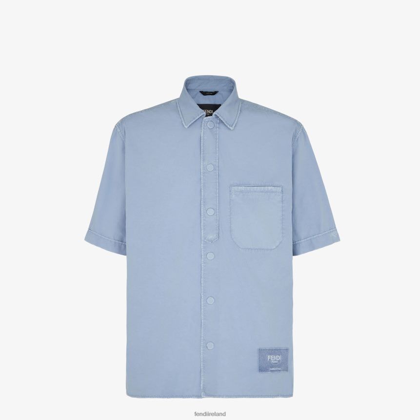 Fendi o1loc1c0824 Shirt in Light Blue Size US M / EU 48-50 / 2 - 1 Thumbnail