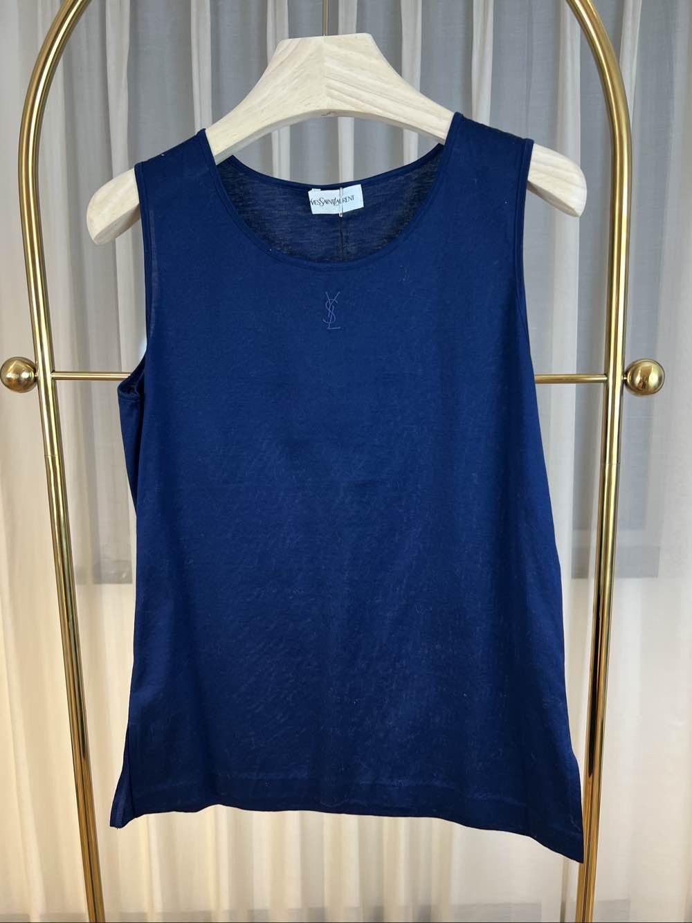 Saint Laurent Paris Saint Laurent Cotton Logo Tank Top Size M Size M / US 6-8 / IT 42-44 - 1 Thumbnail
