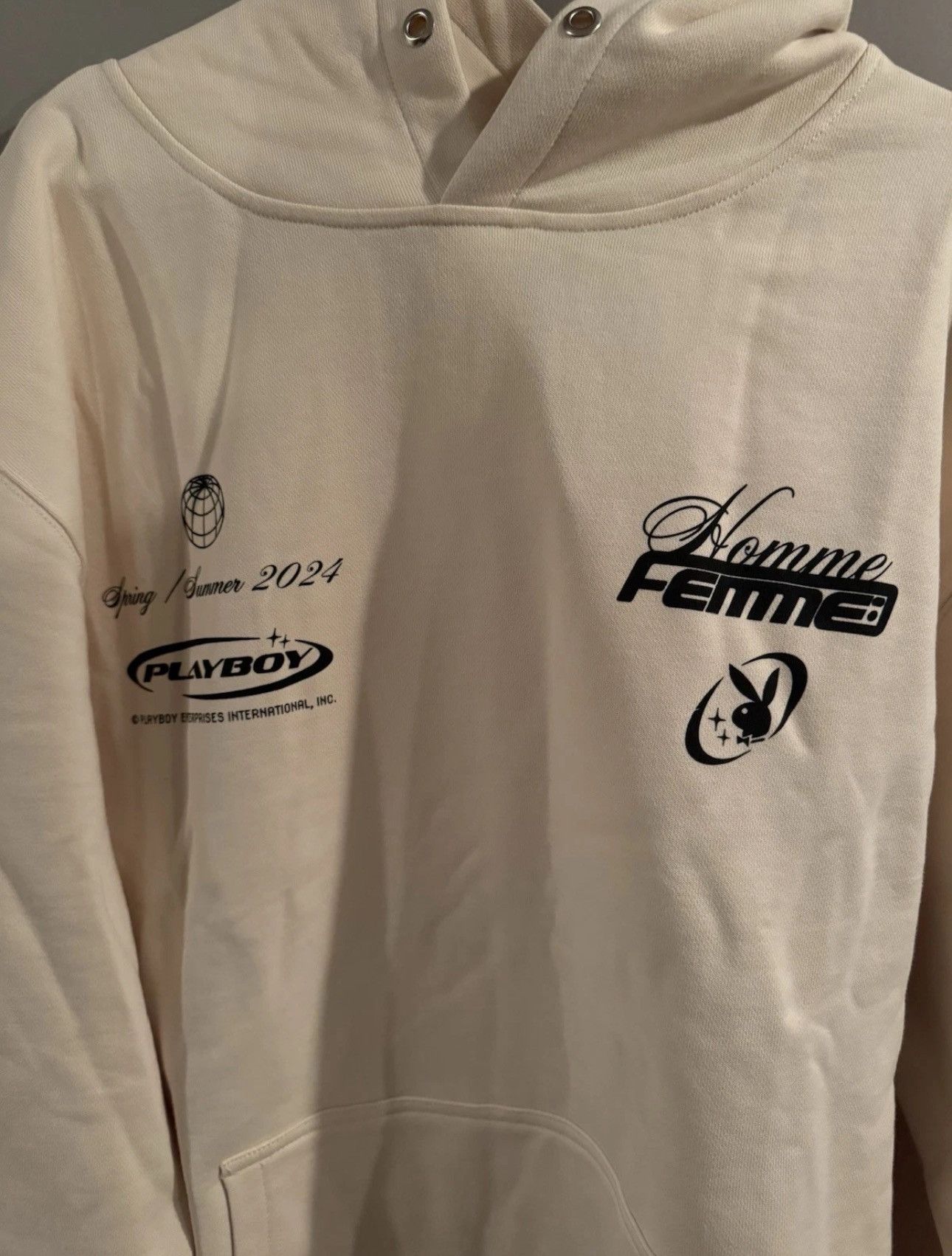Homme + Femme La Homme Femme x Playboy Hoodie Men’s Size Xl Cream Size US XL / EU 56 / 4 - 4 Thumbnail