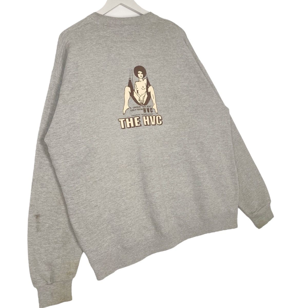 Vintage Vintage HVC Japan Streetwear Sweatshirt Crewneck Grey Sz XXL Size US XXL / EU 58 / 5 - 8 Thumbnail