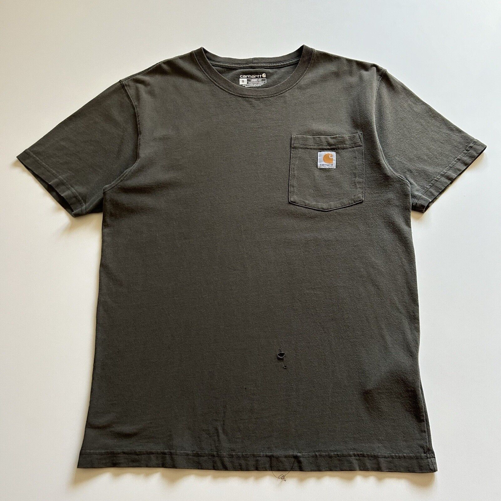 Carhartt Vintage Y2K Carhartt Pocket T Shirt Small Loose Fit Distress Size US S / EU 44-46 / 1 - 1 Thumbnail